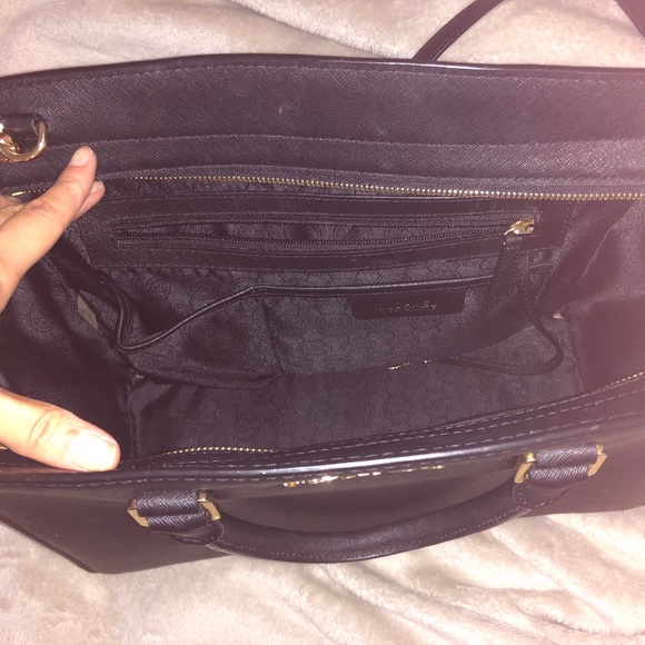 Michael Kors Black Leather Satchel - Picture 3 of 4